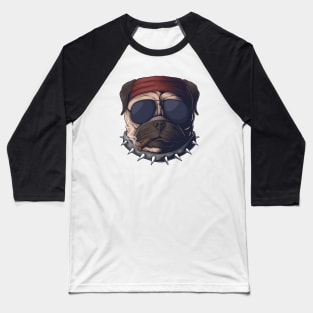 Dog Smoking Cigar Baseball T-Shirt